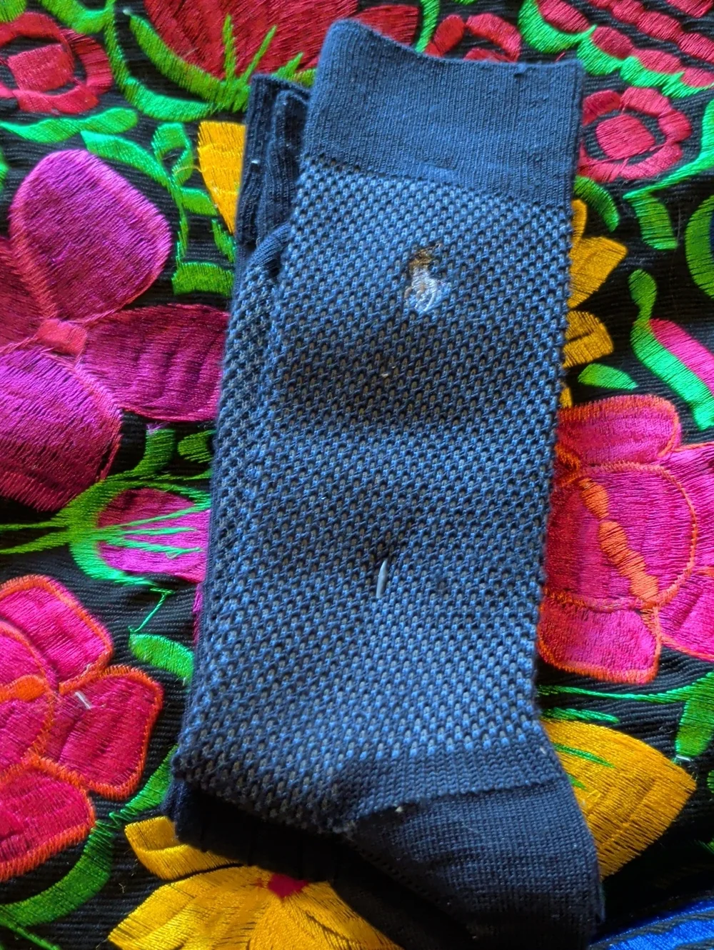 Polo by Ralph Lauren Navy Blue Knit Crew Socks